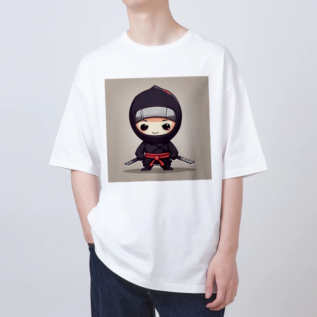 d-design-labのかわいい忍者のイラストグッズ Oversized T-Shirt