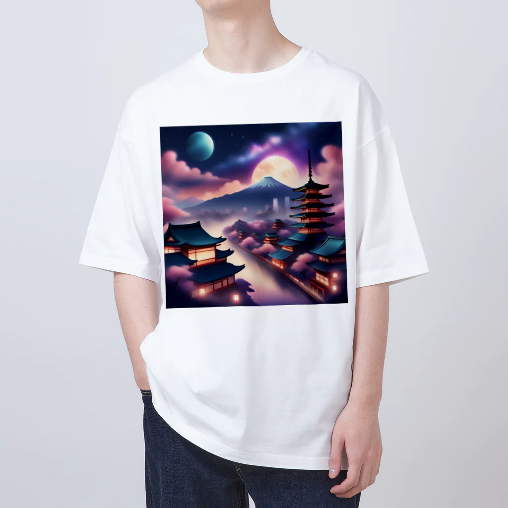 WifebearのJapan Galaxy Oversized T-Shirt