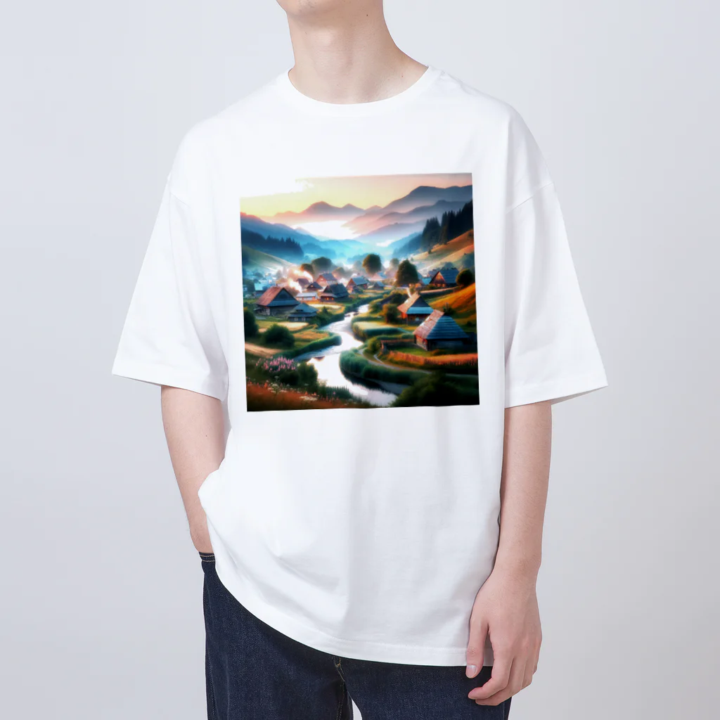 すずらん24の古き良き日本の情景 Oversized T-Shirt