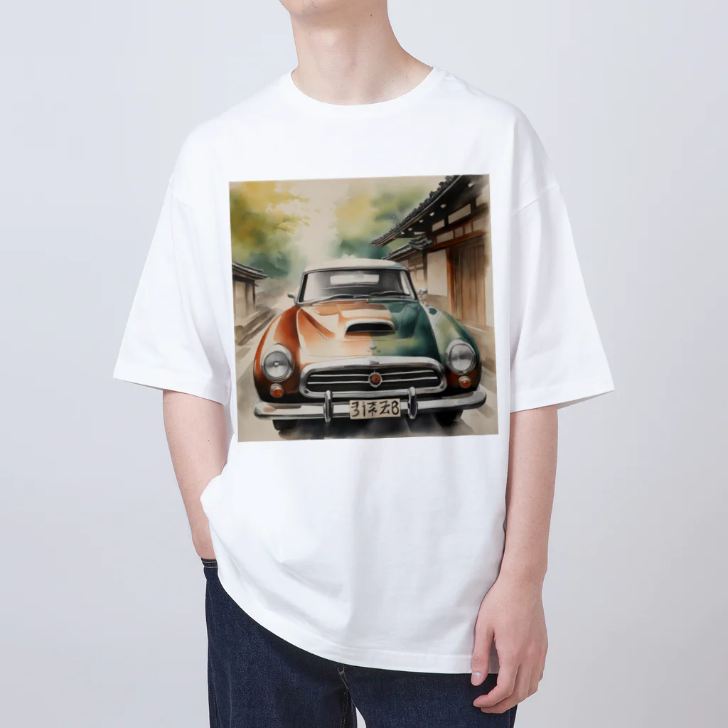 happiness_shopのレトロで魅力的な自動車 Oversized T-Shirt