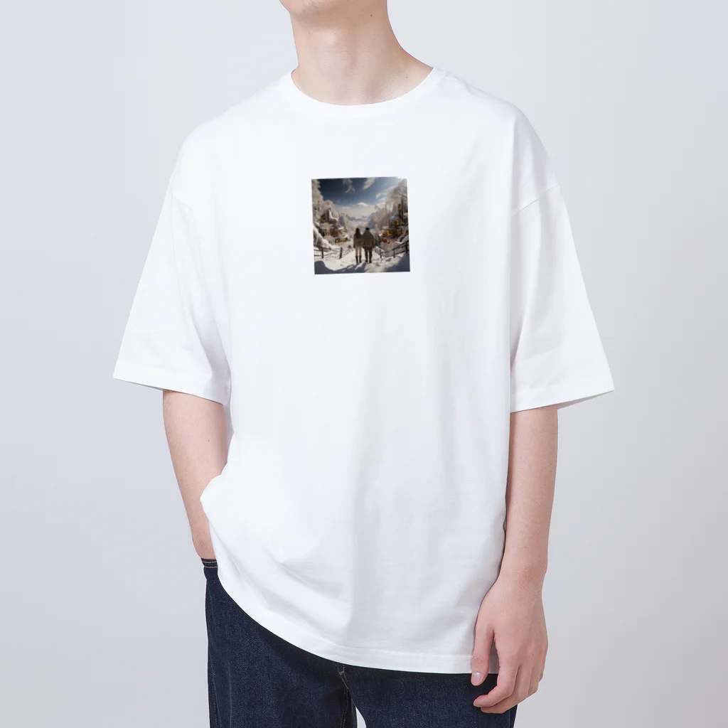 aoicanonのEnchanted Winter Vista Oversized T-Shirt