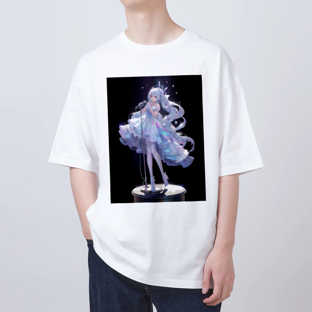 レーザーの純白のアイドル Oversized T-Shirt