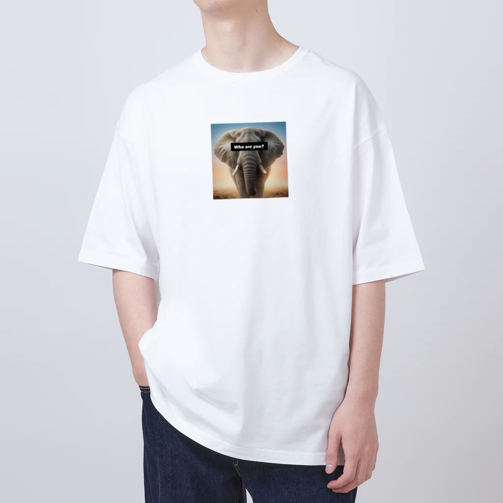 akihotyan.&のWho are you?Elephant Oversized T-Shirt