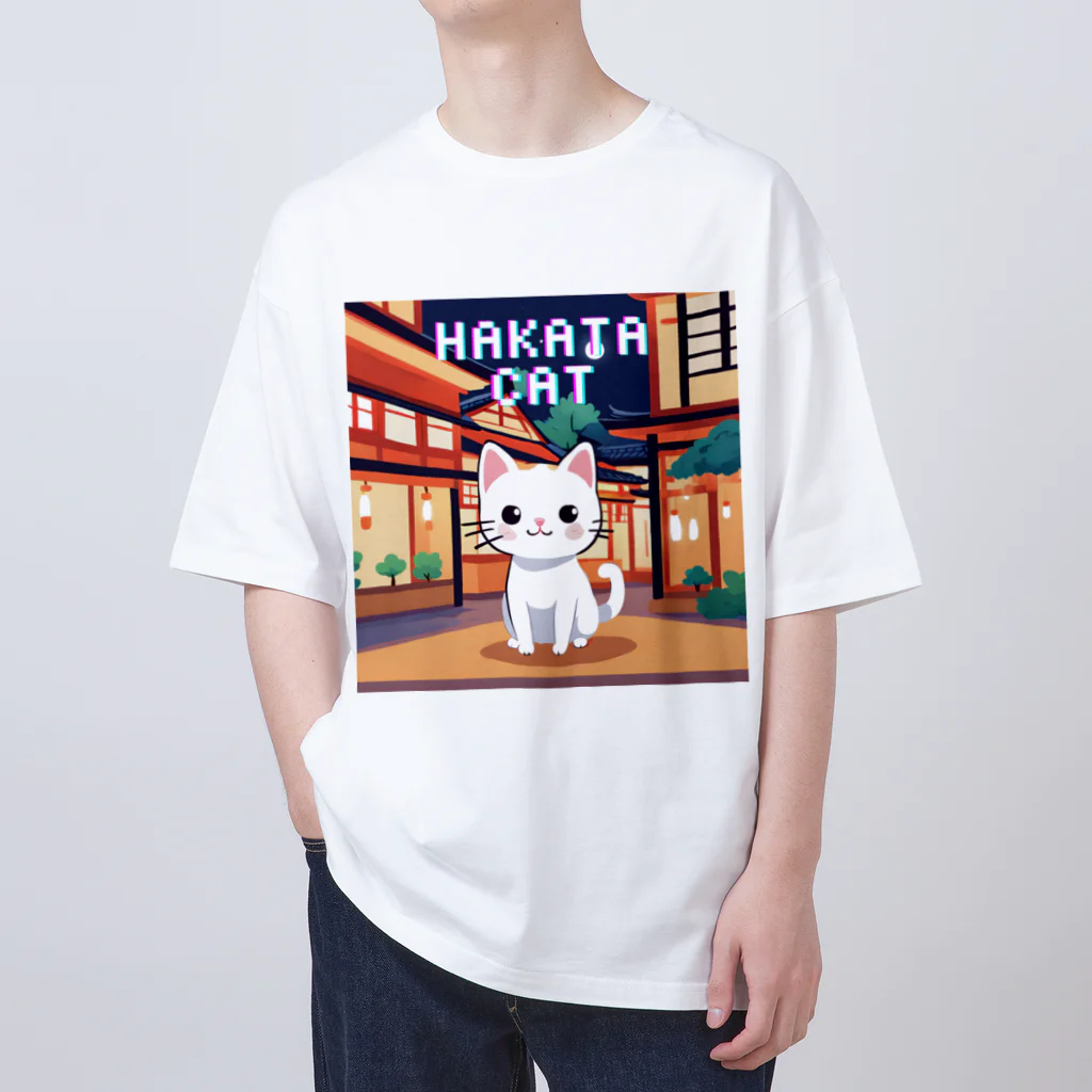 DanefushiのHAKATA CAT オーバーサイズTシャツ