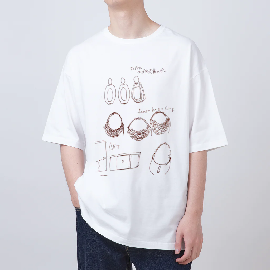 mermaidandwhitehorseのイラストレーション02 オーバーサイズTシャツ