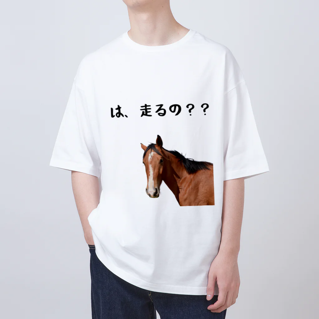 驚く競走馬 / kokoro46 ( cocoro46 )のオーバーサイズTシャツ 驚く競走馬 / kokoro46 ( cocoro46 )のオーバーサイズTシャツ