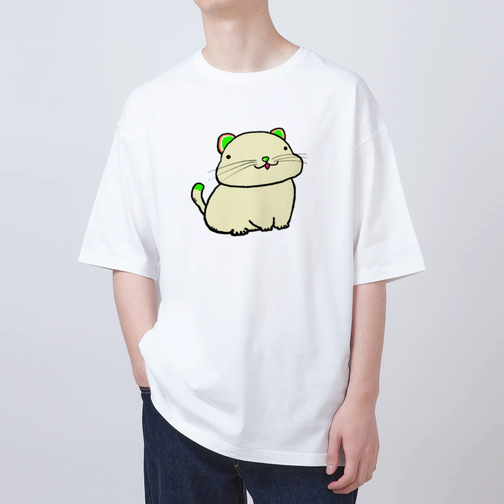 まるちょ屋の猫のほげお Oversized T-Shirt