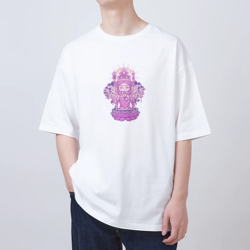 Hotoke Mandalaのおまもり千手観音 Oversized T-Shirt