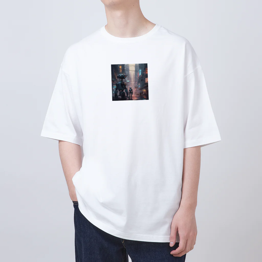 xgs648の近未来ロボット Oversized T-Shirt