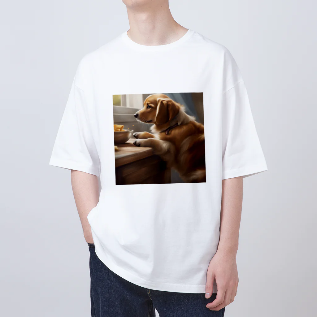 ponazuの帰りを待つ犬 Oversized T-Shirt