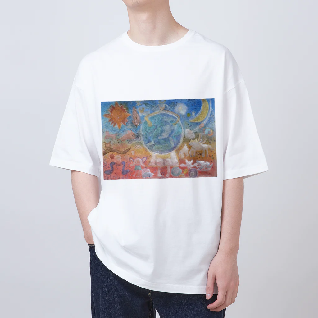 幻想世界のアースヒーリング Oversized T-Shirt