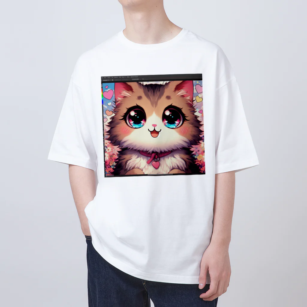 yos-1292583のねこニコばん Oversized T-Shirt