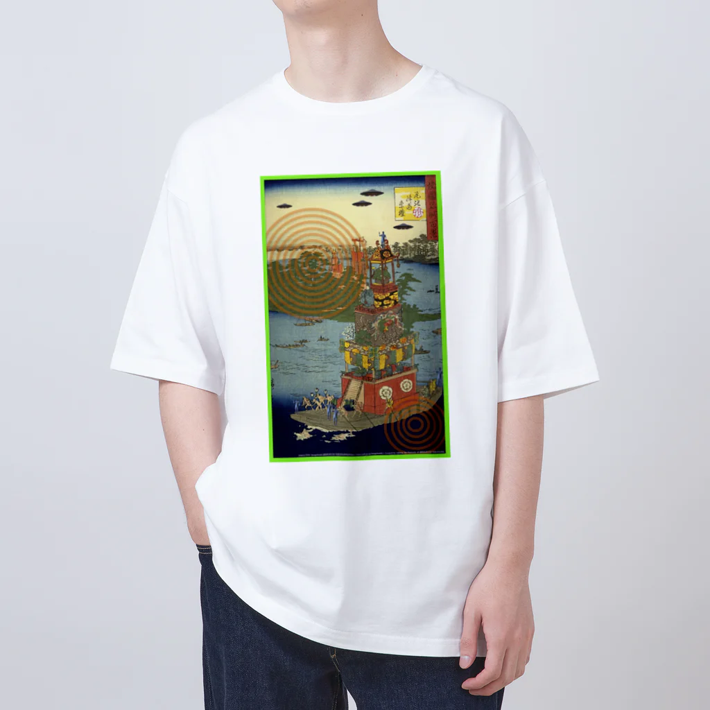 KHD888の 名所百景　尾張津島祭礼 Oversized T-Shirt