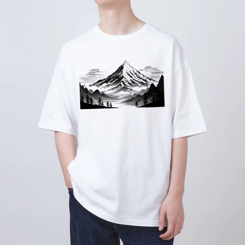 Kz_25@アウトドアーのキャンプファッション -The mountain- オーバーサイズTシャツ