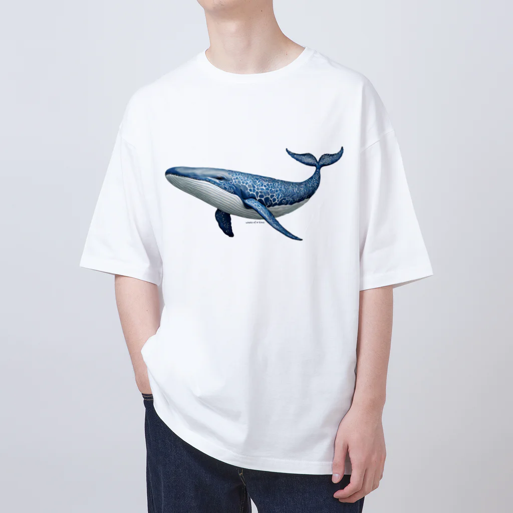 まみおデザインのwhale of a time　素晴らしい時 オーバーサイズTシャツ