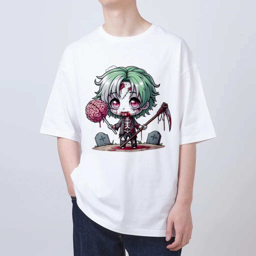 saitou1x4のホラー　ゾンビ８ オーバーサイズTシャツ