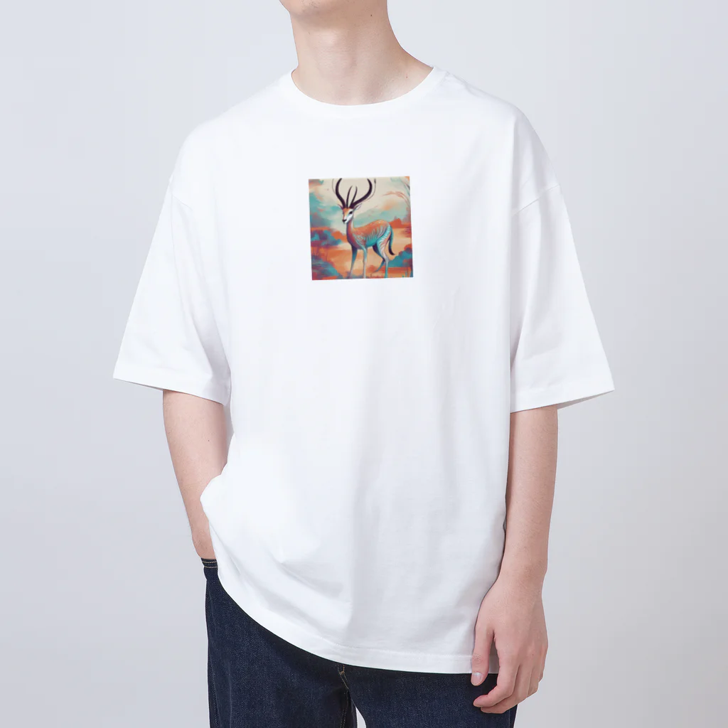 THOMASの優雅なガゼル Oversized T-Shirt