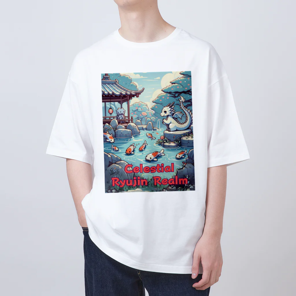 大江戸花火祭りのCelestial Ryujin Realm～天上の龍神領域2 オーバーサイズTシャツ