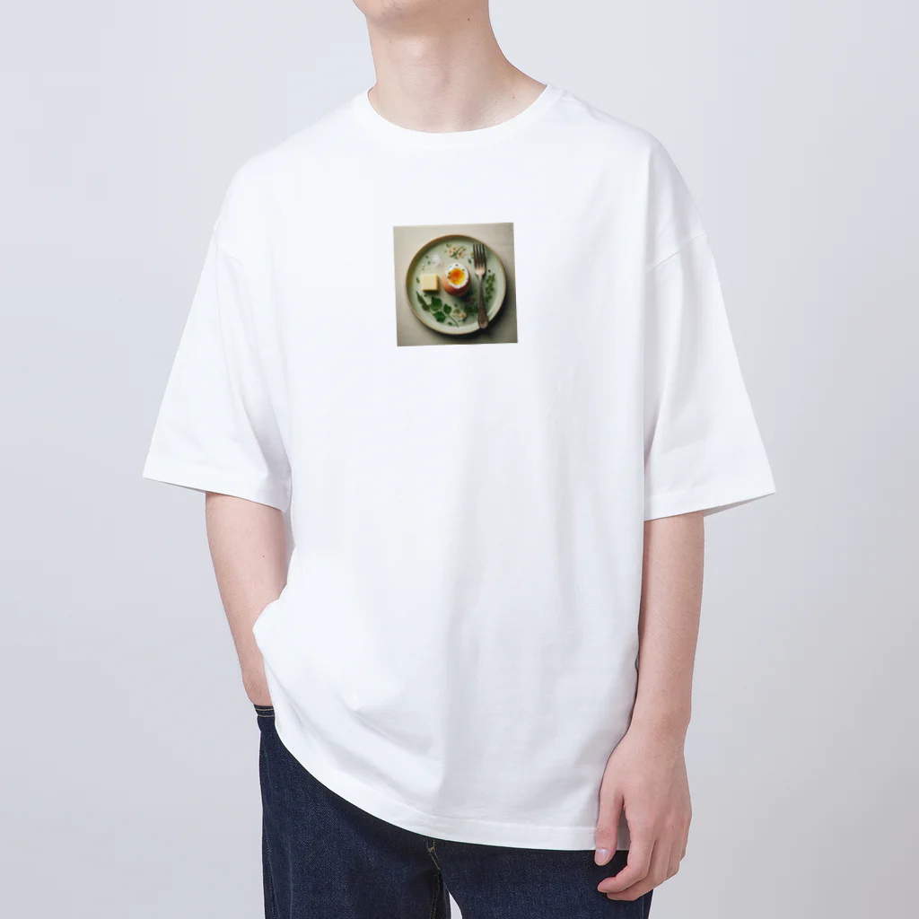 ONE POINTの優雅なbreakfast  Oversized T-Shirt