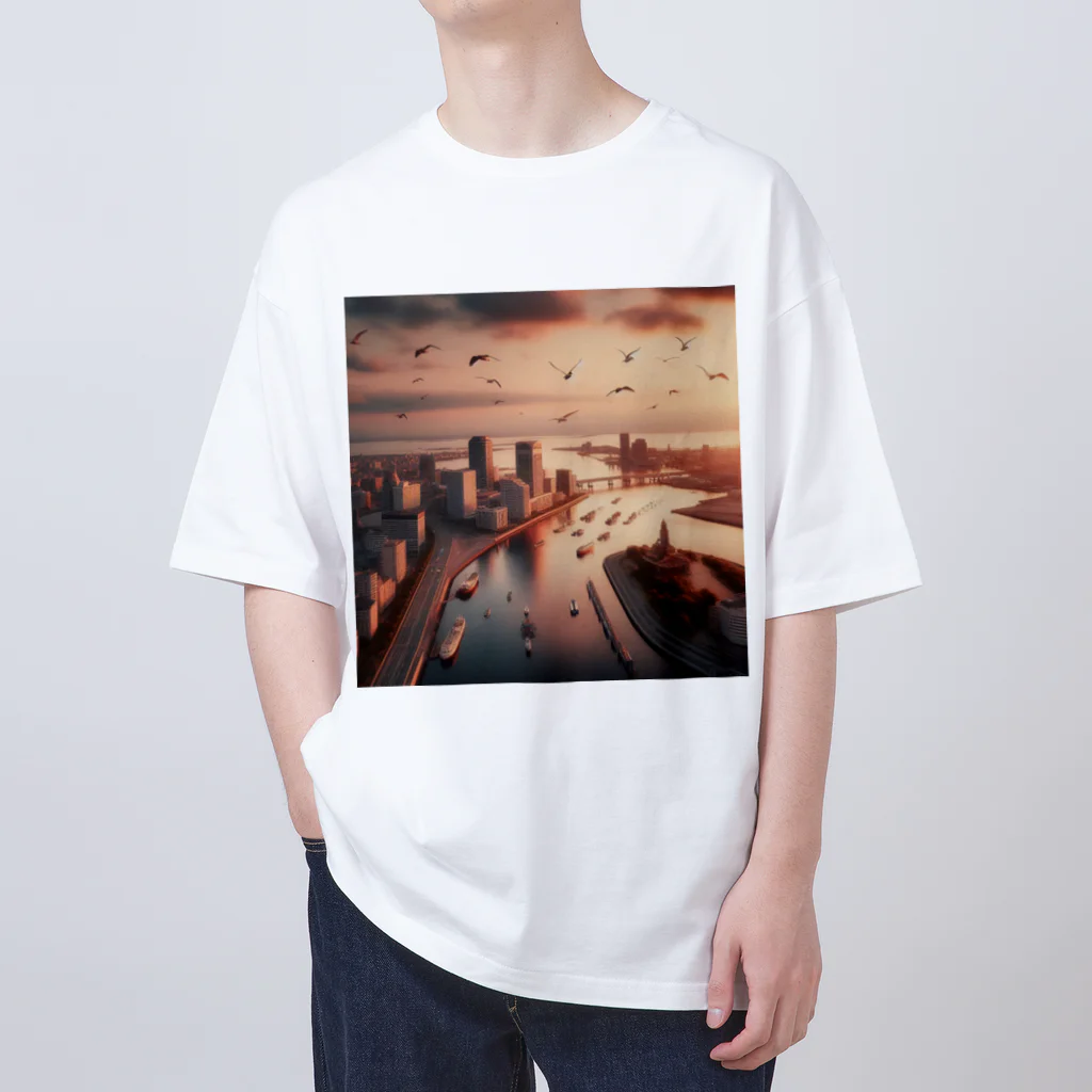 MM24Designの都会の夕暮れ Oversized T-Shirt