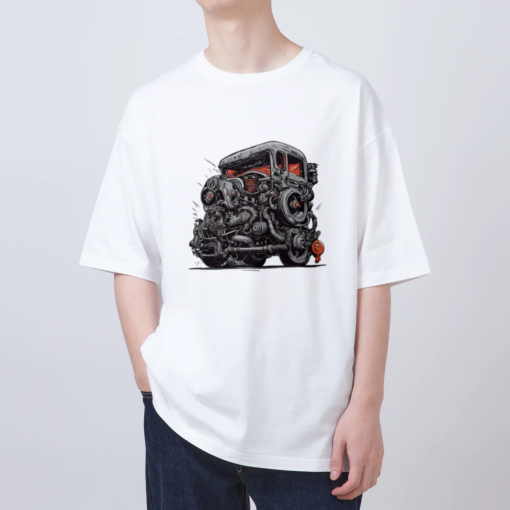 マッドシンの生き返ったスクラップカー Oversized T-Shirt