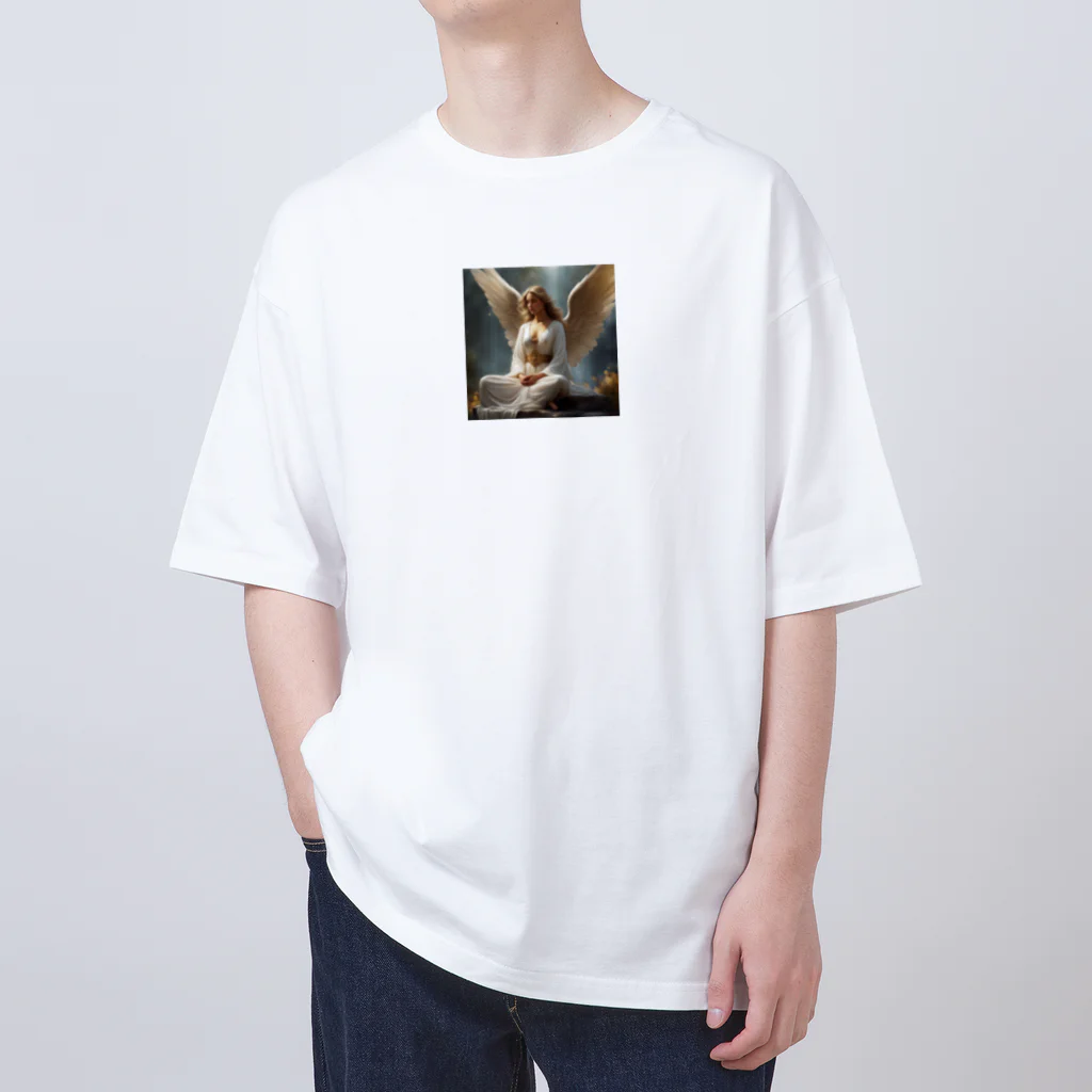 stonefishの瞑想する天使 オーバーサイズTシャツ