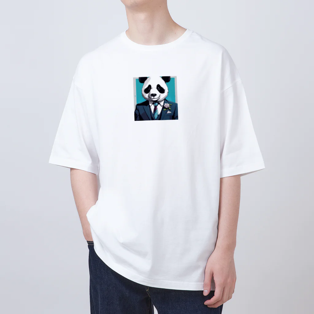 crazypanda2のビジネスパンダ オーバーサイズTシャツ