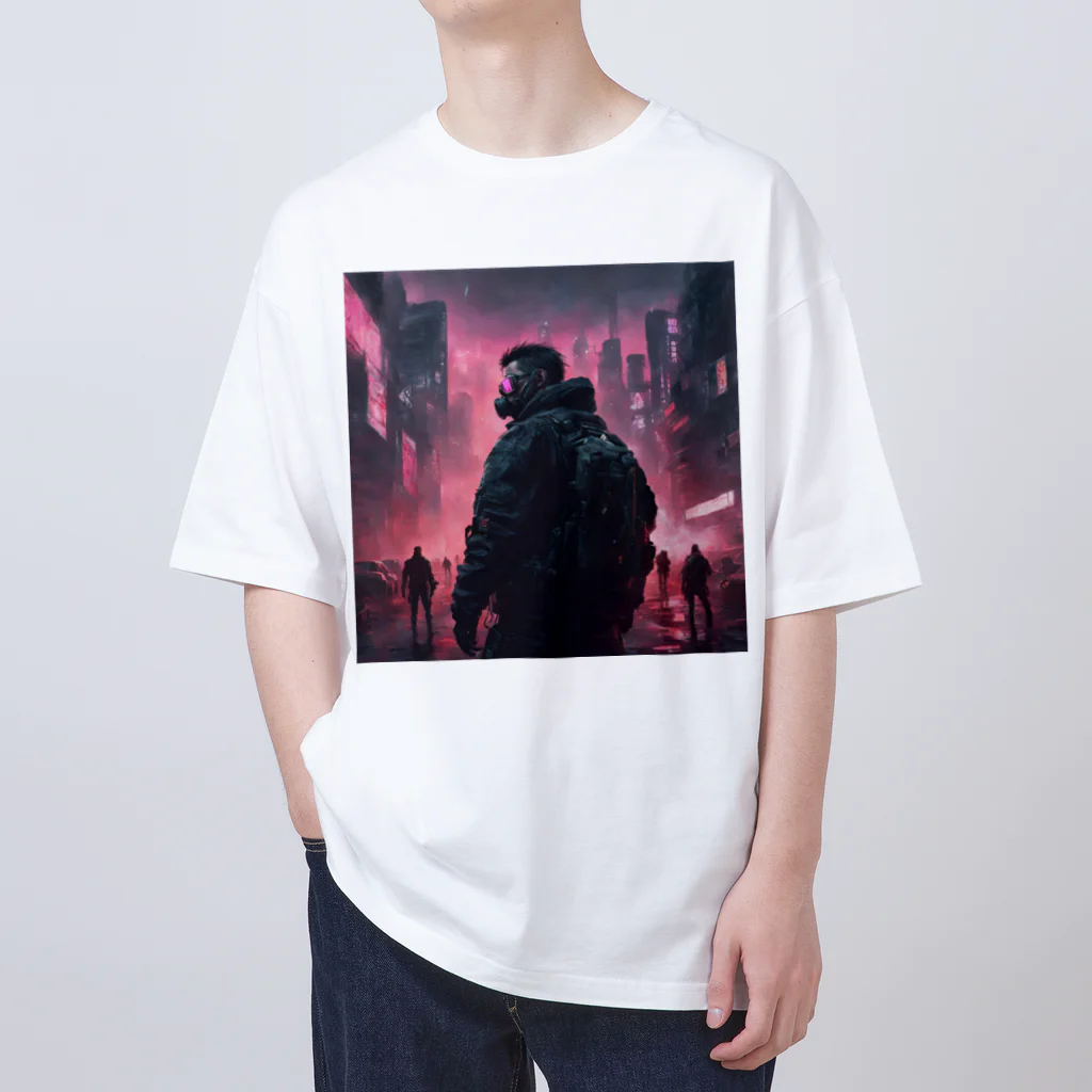 d-design-labのサイバーパンクシティ2 Oversized T-Shirt