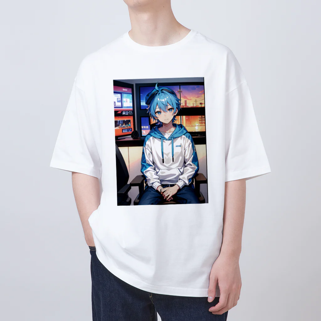 にこにこイケメンファクトリーの二橋 黎（ふたばし れい：Hutabasi rei）～星屑のアイドル～ オーバーサイズTシャツ