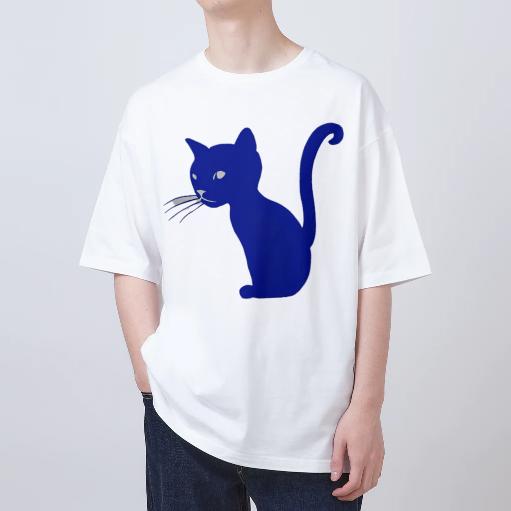 MEGROOVEのシルエットにゃん🐱 オーバーサイズTシャツ