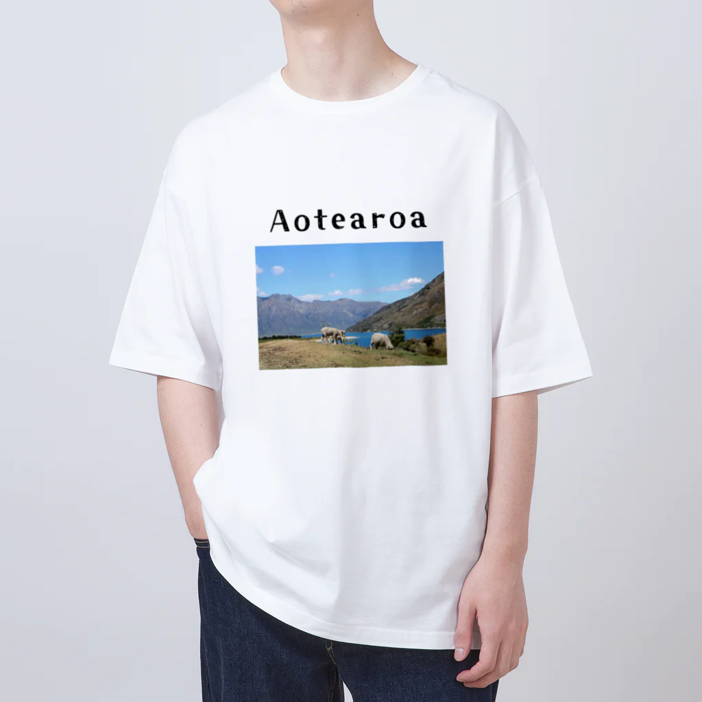 絶景の宝石箱のAotearoa　〜自然の宝石箱:ニュージランドより〜 Oversized T-Shirt