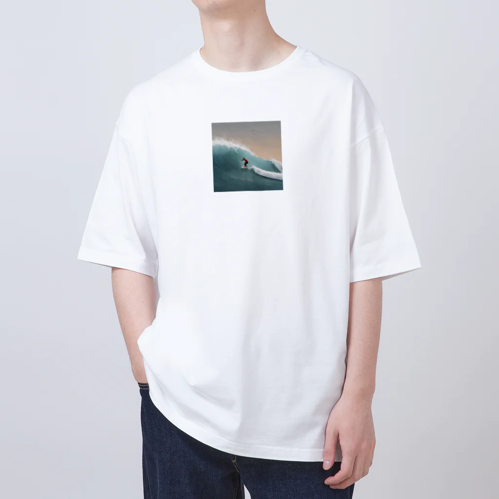 たまとの愉快なショップのサーフィン好き Oversized T-Shirt