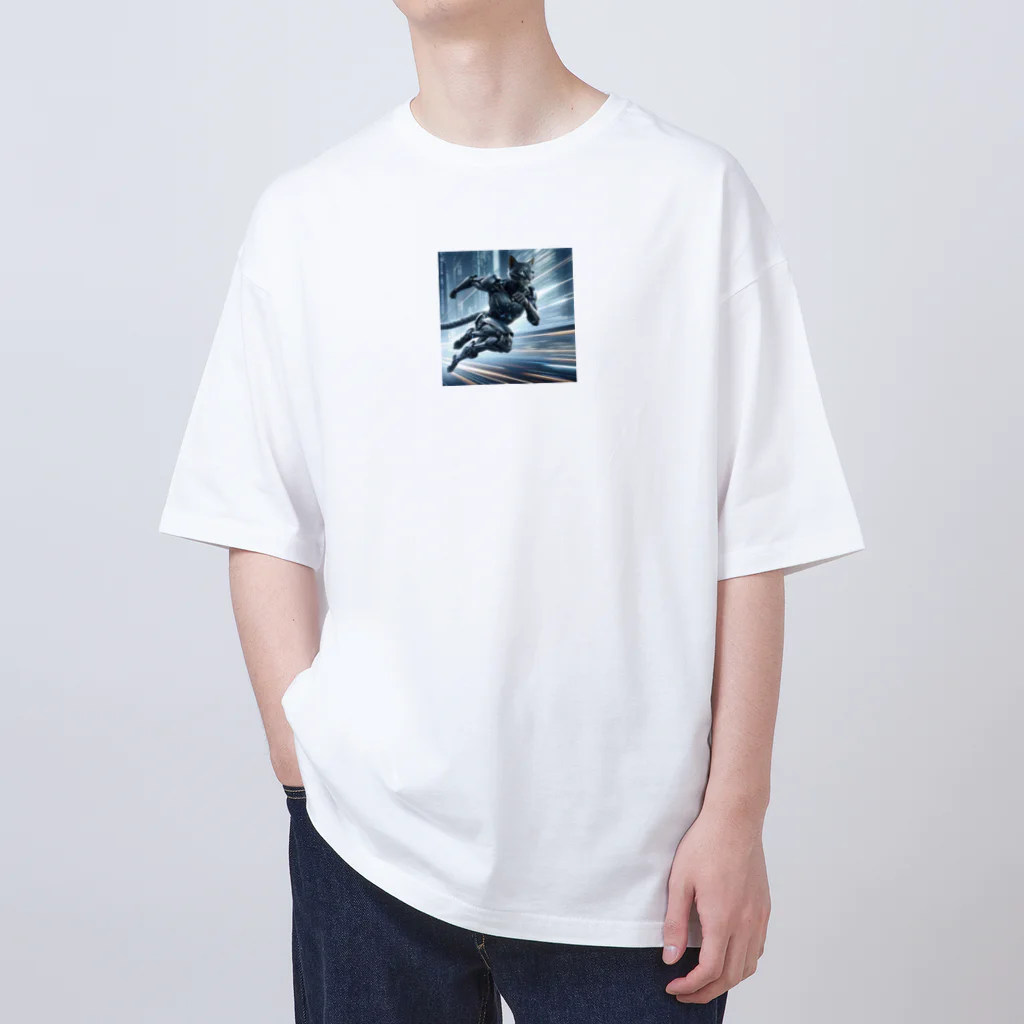 lonely_wolfの閃光を切り裂くチーター・ブレード Oversized T-Shirt