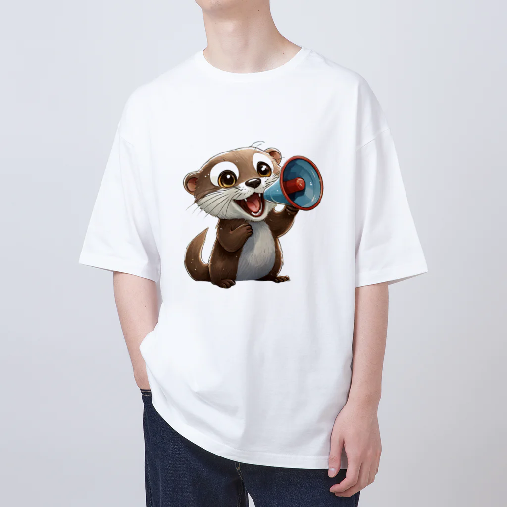 いろは物語のコツメカワウソが仲間を呼んでいます！ Oversized T-Shirt