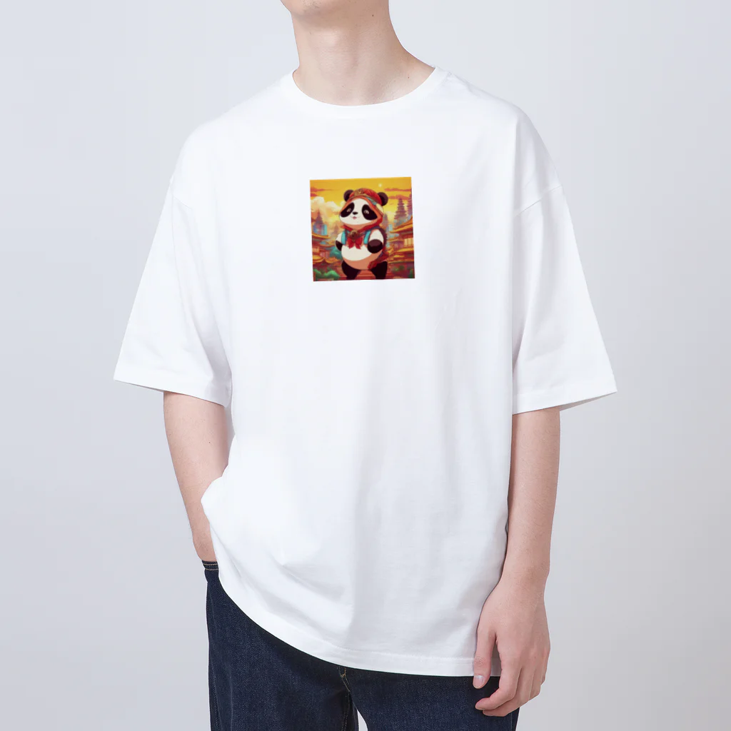 crazypanda2の冒険パンダ Oversized T-Shirt