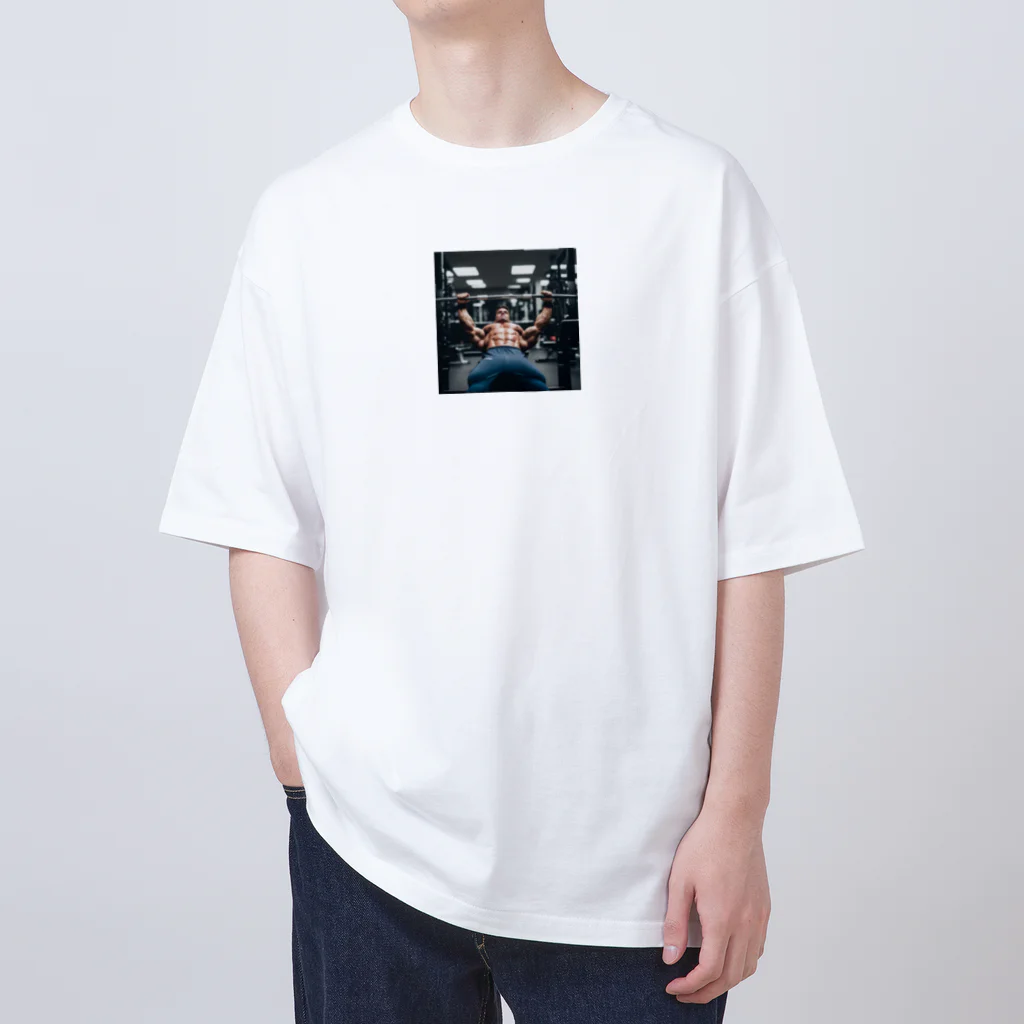 masa11253345の筋トレの定番、ベンチプレス！ Oversized T-Shirt