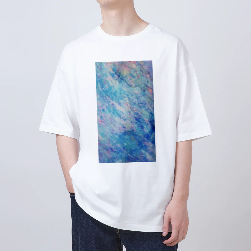 【抽象画】melty moon【フルイドアート】の凍傷 Oversized T-Shirt