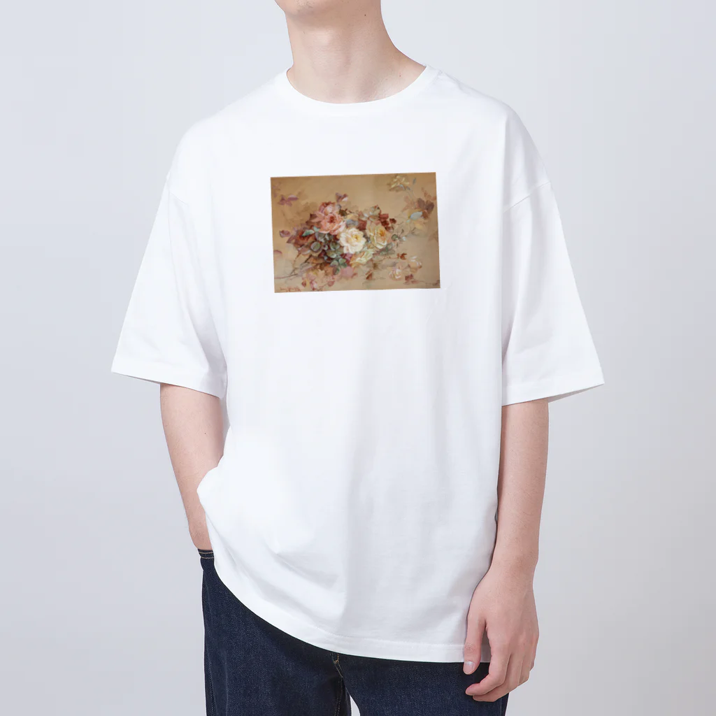 public2024のピンクと黄色のバラ Oversized T-Shirt