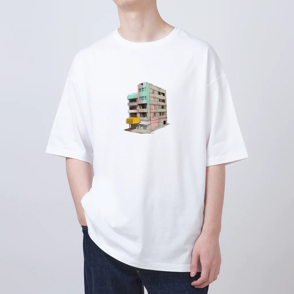 Buildingsの廃墟 4 オーバーサイズTシャツ