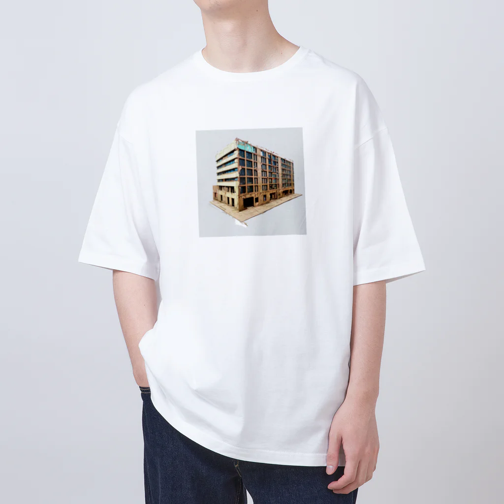 Buildingsの廃墟 5 オーバーサイズTシャツ