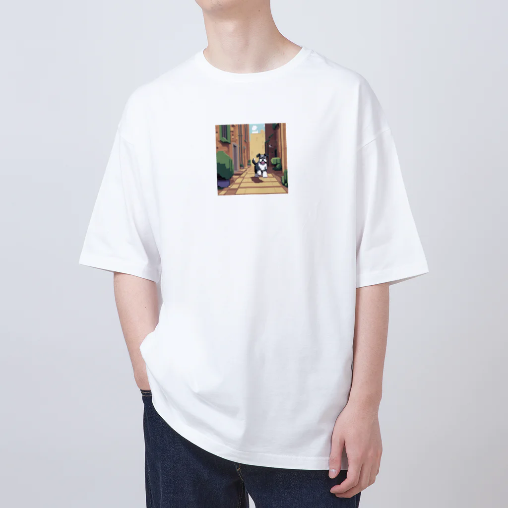 中村悠弥の街を走るシュナウザー Oversized T-Shirt