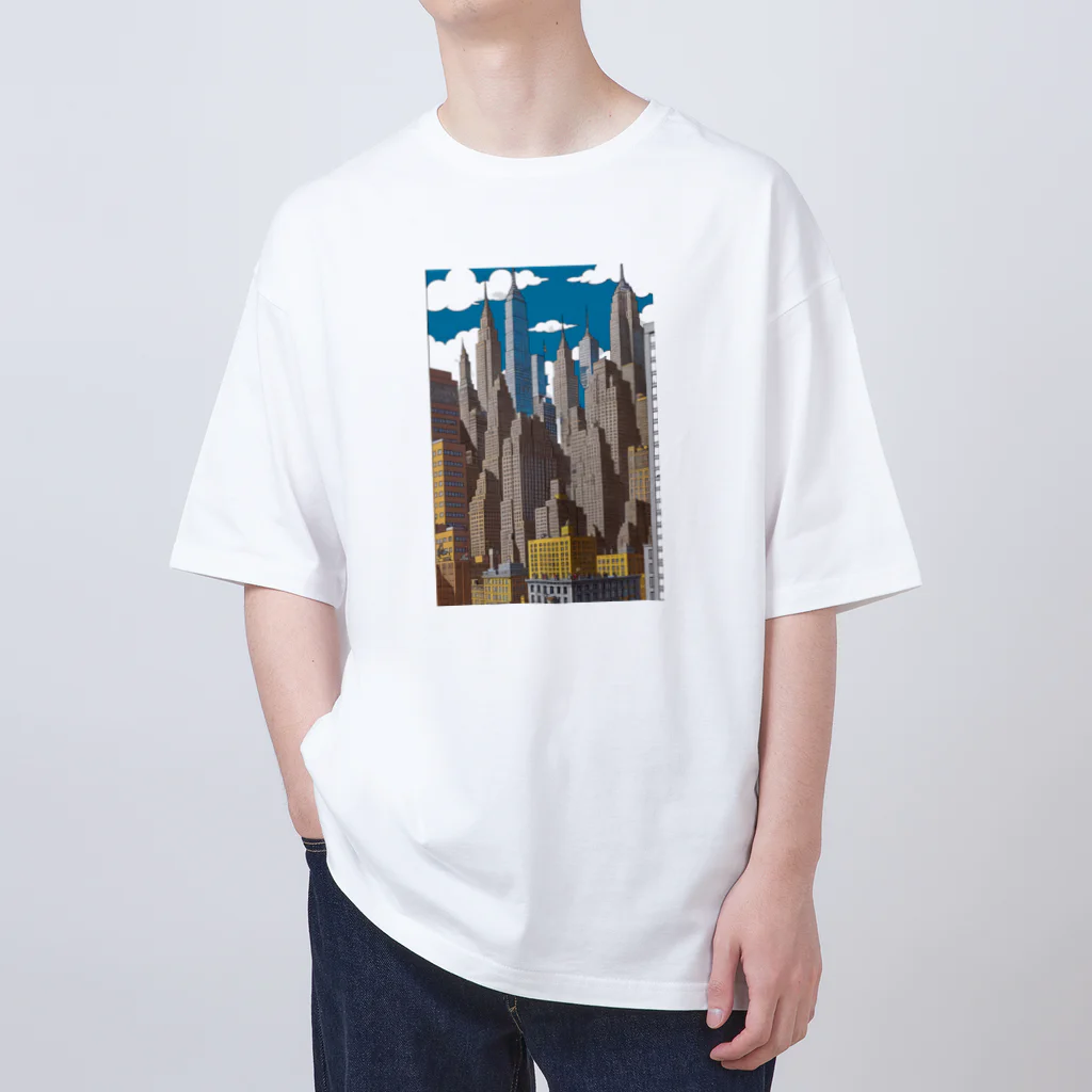 Chop Storeの都会の街並み Oversized T-Shirt