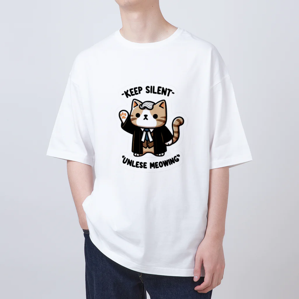 YHR Creator shopの傲慢でかわいい弁護士猫は法廷で検事とよく喧嘩した Oversized T-Shirt