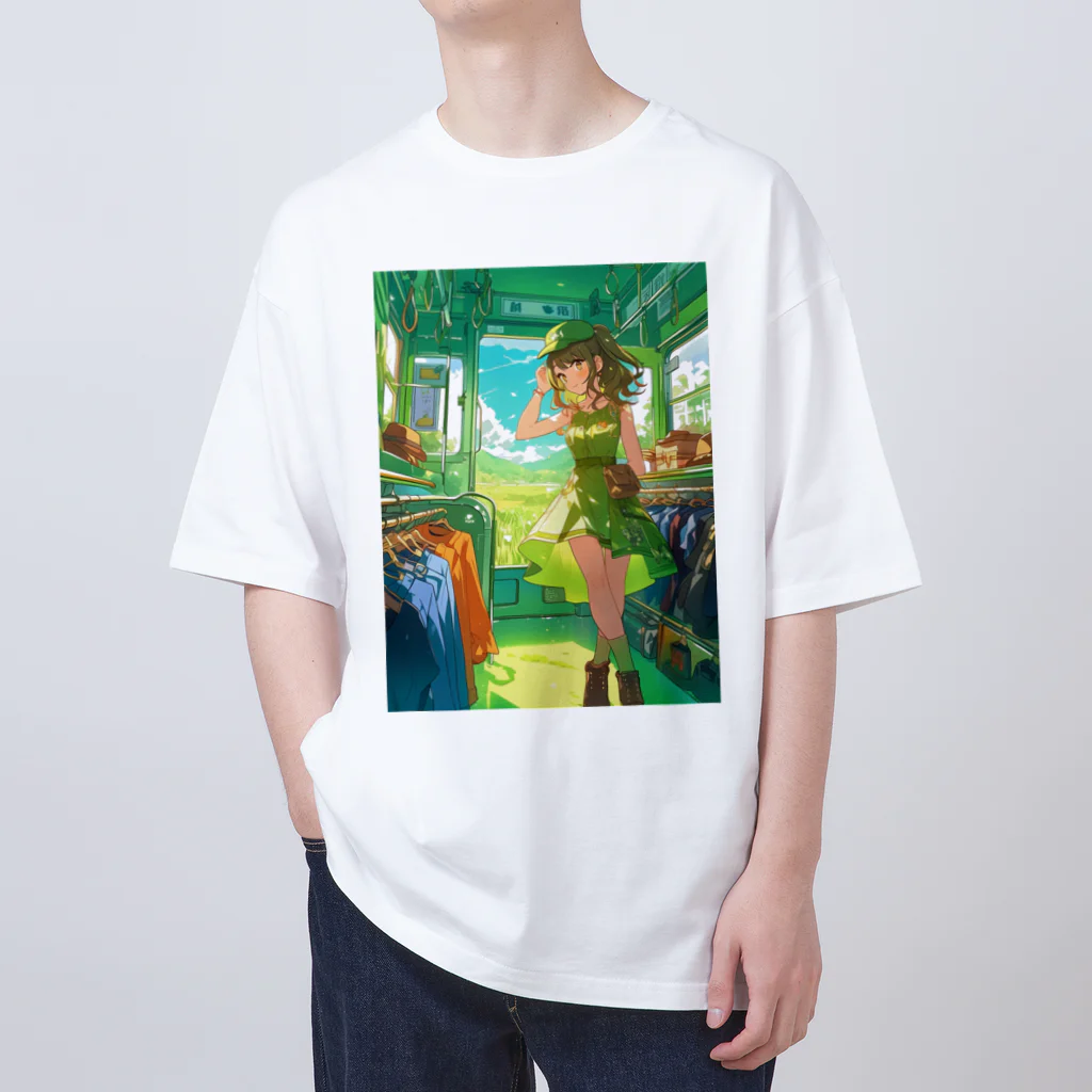 シロクマペンギンのトレインアパレルショップ Oversized T-Shirt