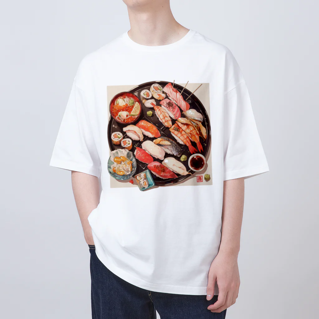 AQUAMETAVERSEの寿司 Marsa 106 Oversized T-Shirt