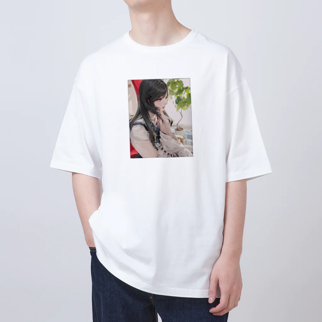 nekozou1986の美少女シリーズ”なごみ” オーバーサイズTシャツ