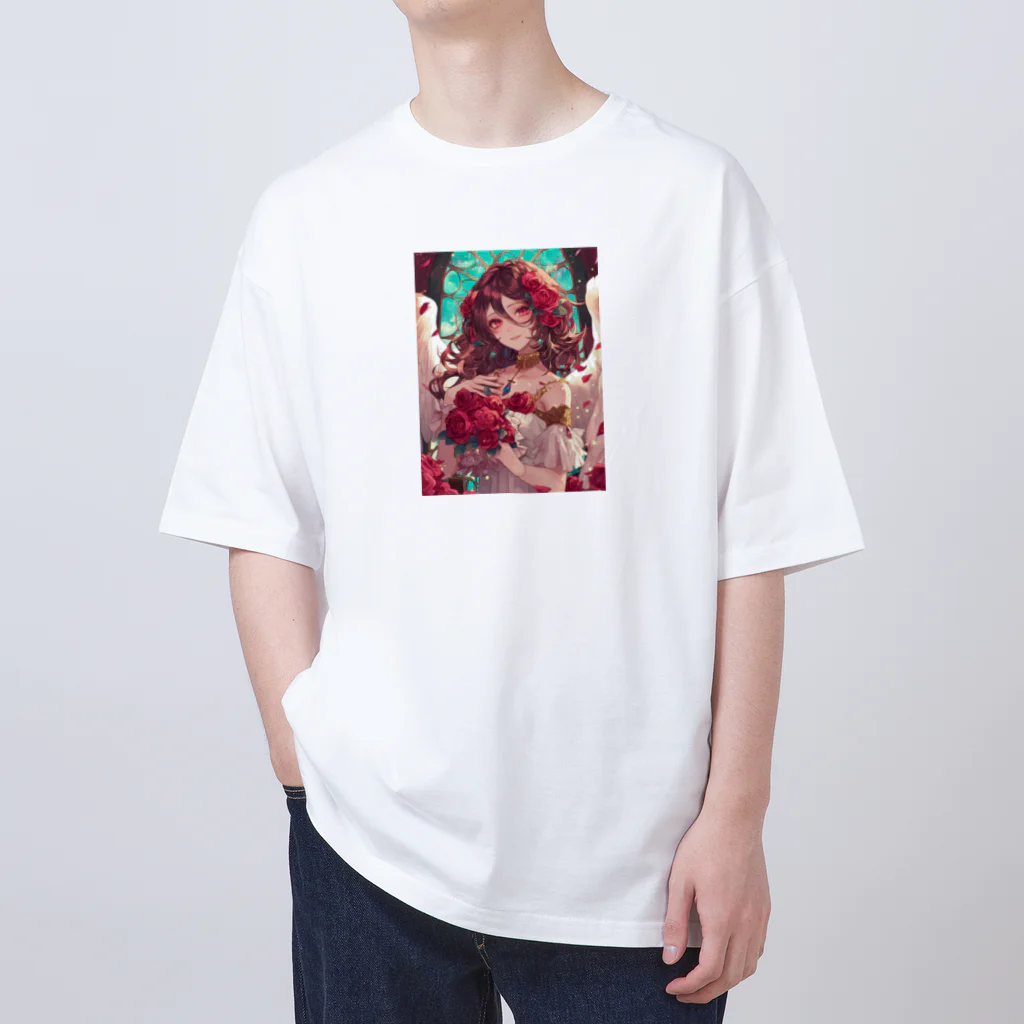 AQUAMETAVERSEのバラ好きの女性　なでしこ1478 Oversized T-Shirt