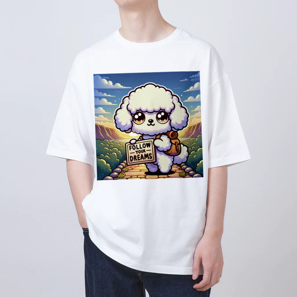 keikei5の華やかで愛らしいトイプードル Oversized T-Shirt