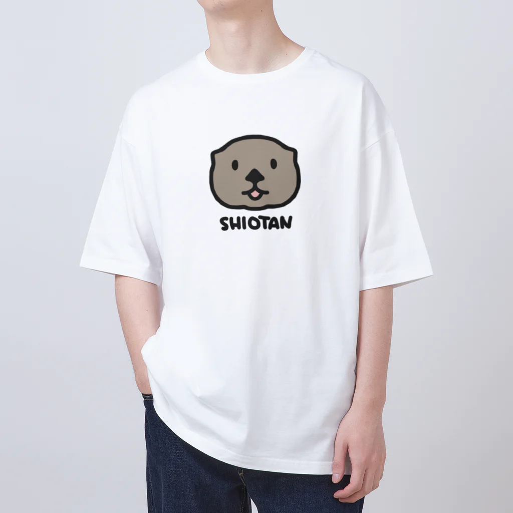 BISCUITのラッコのしおたん ロゴ入り Oversized T-Shirt