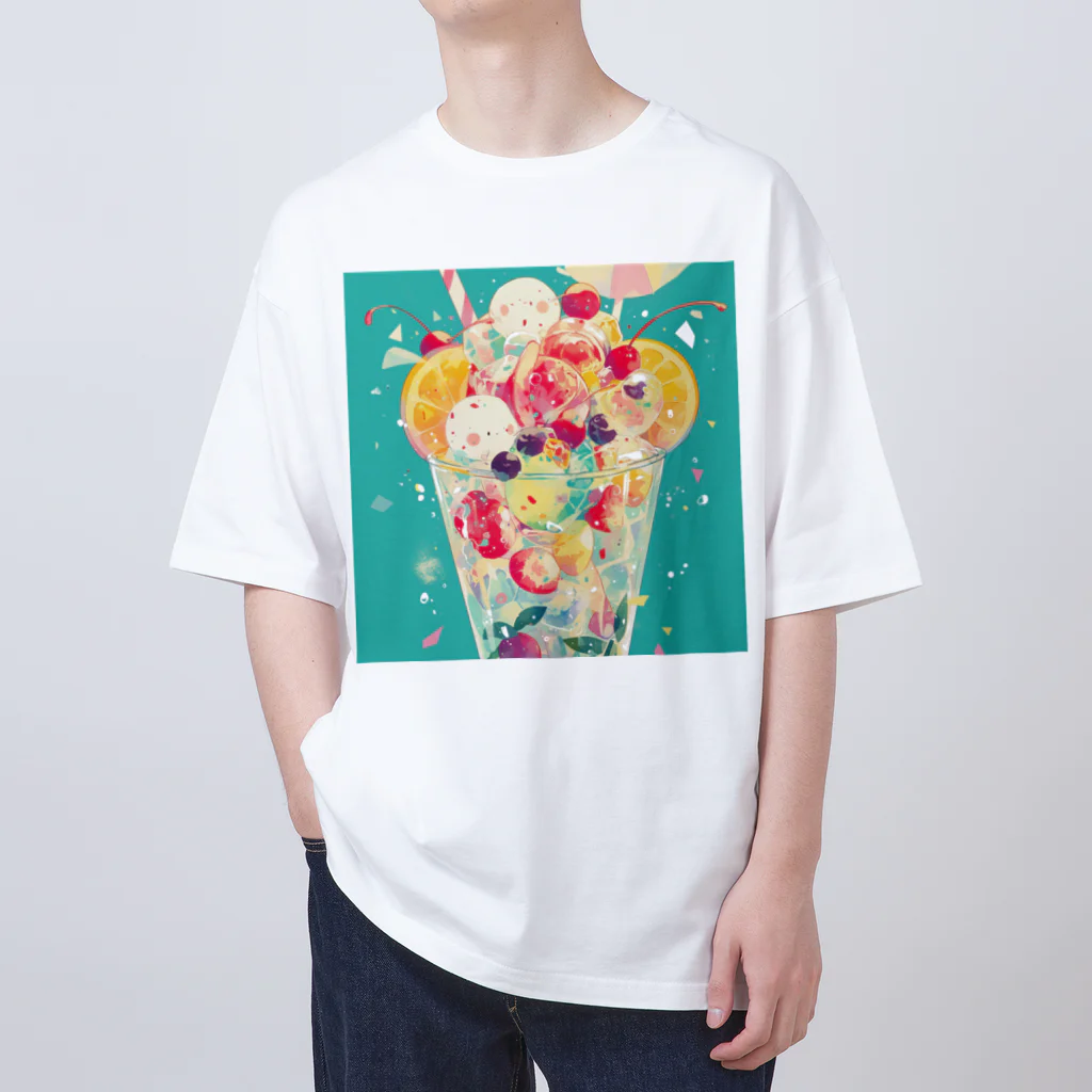 AQUAMETAVERSEの華やかな果実のシンフォニー Marsa 106 Oversized T-Shirt